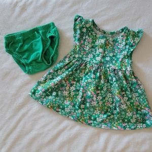 Carter's newborn green dress